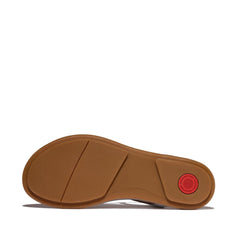 FitFlop - Gracie Crystal-Mix Leather T-Bar Sandals