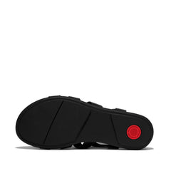 FitFlop - Gracie Rubber-Buckle Leather Fisherman Sandals