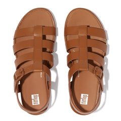 FitFlop - Gracie Rubber-Buckle Leather Fisherman Sandals