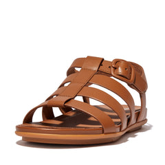FitFlop - Gracie Rubber-Buckle Leather Fisherman Sandals
