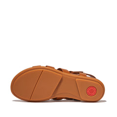 FitFlop - Gracie Rubber-Buckle Leather Fisherman Sandals