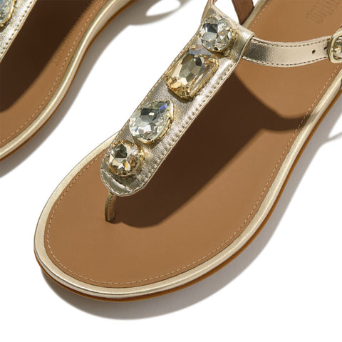 FitFlop - GRACIE Ultra-Jewel Leather T-Bar Sandals