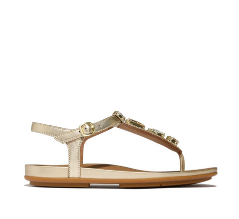 FitFlop - GRACIE Ultra-Jewel Leather T-Bar Sandals