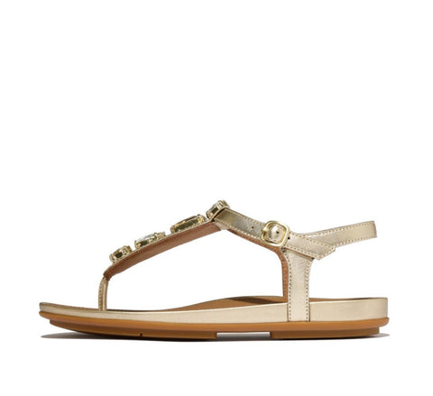 FitFlop - GRACIE Ultra-Jewel Leather T-Bar Sandals