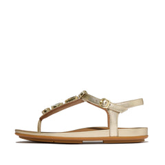 FitFlop - Gracie Ultra-Jewel Leather T-Bar Sandals