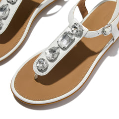 FitFlop - Gracie Ultra-Jewel Leather T-Bar Sandals