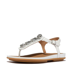 FitFlop - Gracie Ultra-Jewel Leather T-Bar Sandals