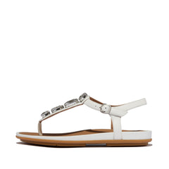 FitFlop - Gracie Ultra-Jewel Leather T-Bar Sandals