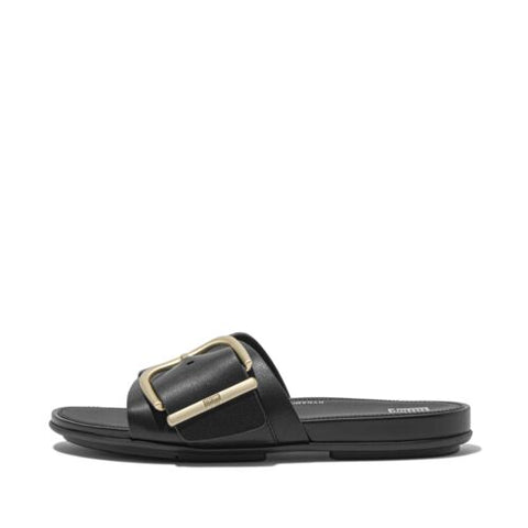 FitFlop - Gracie Buckle Leather Slides
