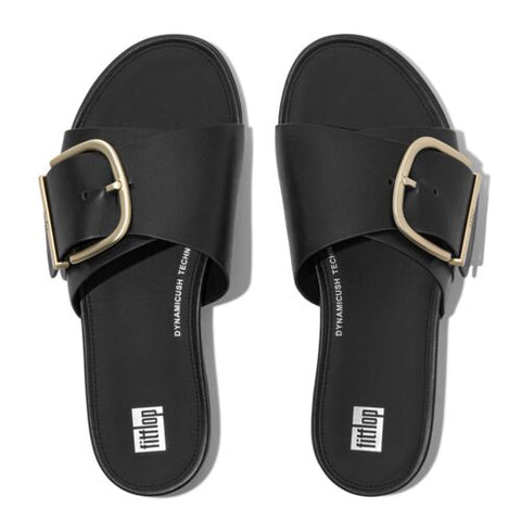 FitFlop - Gracie Buckle Leather Slides