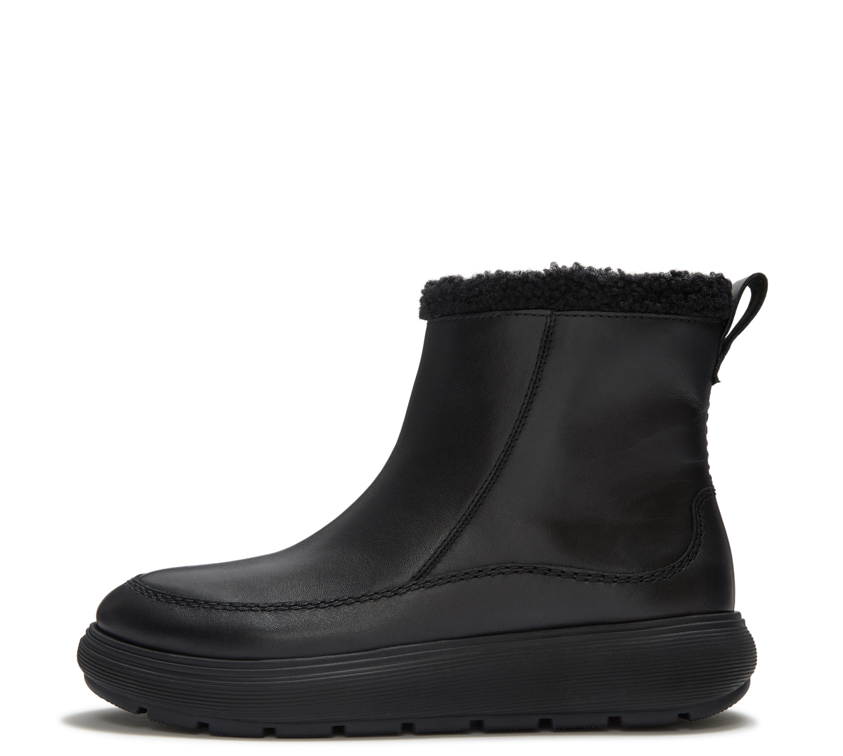 FitFlop - iQ-Comff Relaxed Warm Bootie Leather Boots