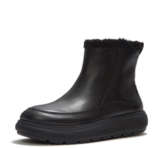 FitFlop - iQ-Comff Relaxed Warm Bootie Leather Boots