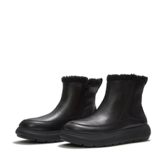 FitFlop - iQ-Comff Relaxed Warm Bootie Leather Boots
