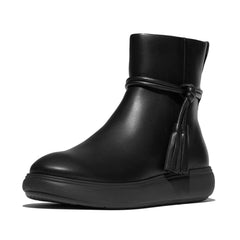 FitFlop - iQ-COMFF Tassel Leather Short Boots