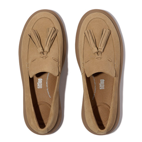 FitFlop - Womens iQ-COMFF Tassel Suede Loafers