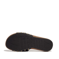 FitFlop - IQushion Adjustable Buckle Leather Slides