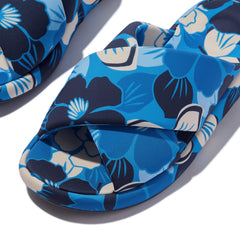 FitFlop - iQushion D-Luxe Padded Flowerz Cross Slides