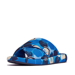 FitFlop - iQushion D-Luxe Padded Flowerz Cross Slides