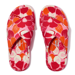 FitFlop - iQushion D-Luxe Padded Flowerz Cross Slides