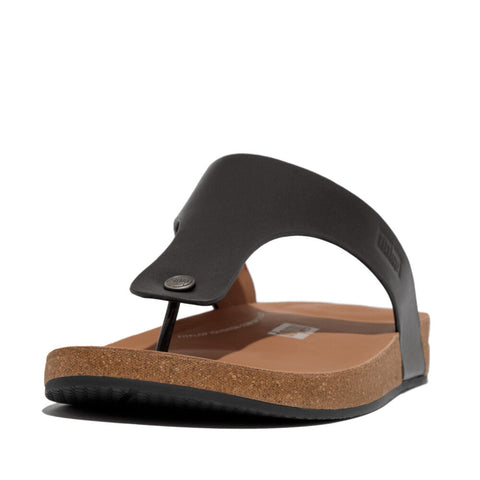 FitFlop - iQushion Mens Leather Toe-Post Sandals