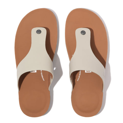 FitFlop - iQushion Mens Leather Toe-Post Sandals
