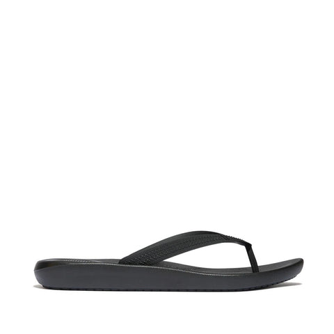 FitFlop - IQUSHION Mens Textured-Strap Flip-Flops