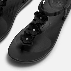 FitFlop - iQushion Splash Flower T-Bar Sandals