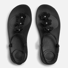 FitFlop - iQushion Splash Flower T-Bar Sandals