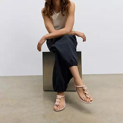 FitFlop - iQushion Splash Flower T-Bar Sandals