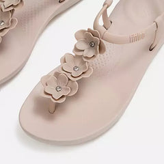 FitFlop - iQushion Splash Flower T-Bar Sandals