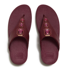 FitFlop - Lulu Bold Crystals Toe-Post Sandals