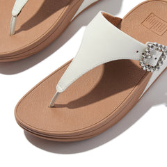 FitFlop - Lulu Crystal-Buckle Toe-Post Sandals