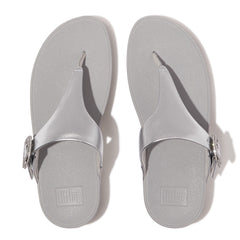 FitFlop - Lulu Crystal-Buckle Leather Toe-Post Sandals
