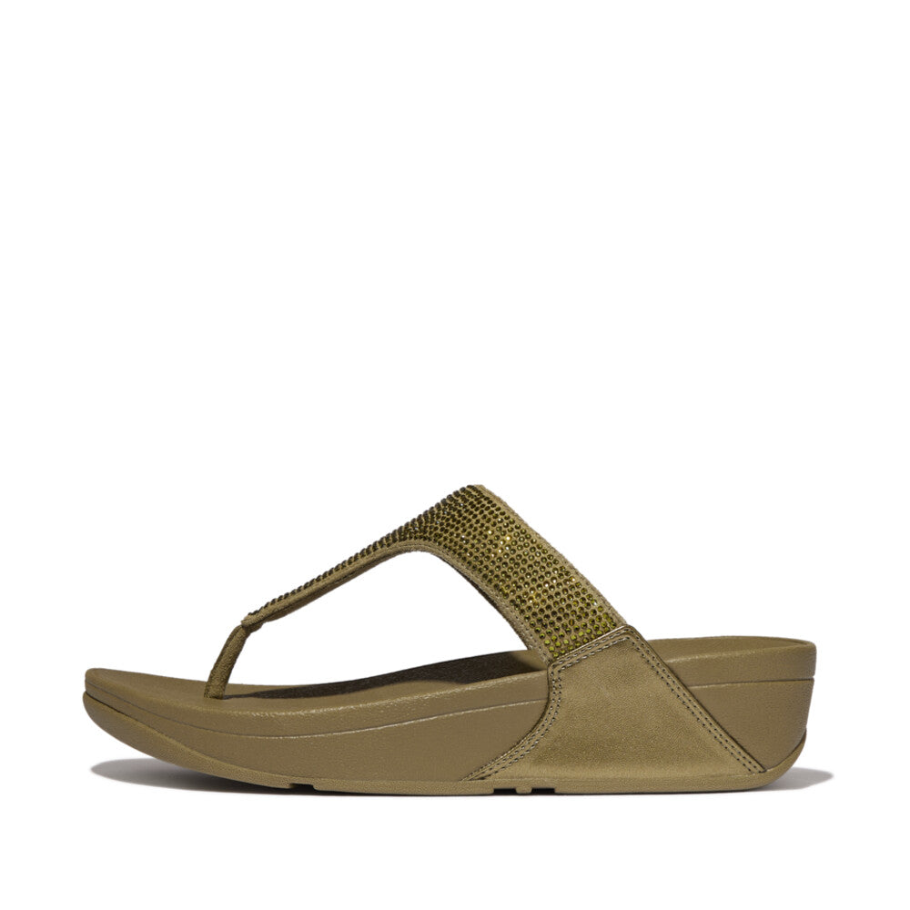 FitFlop - Lulu Crystal Toe-Post Sandals