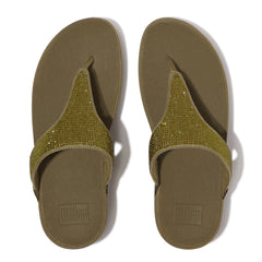 FitFlop - Lulu Crystal Toe-Post Sandals