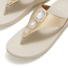 FitFlop - Lulu Bold Crystals Toe-Post Sandals