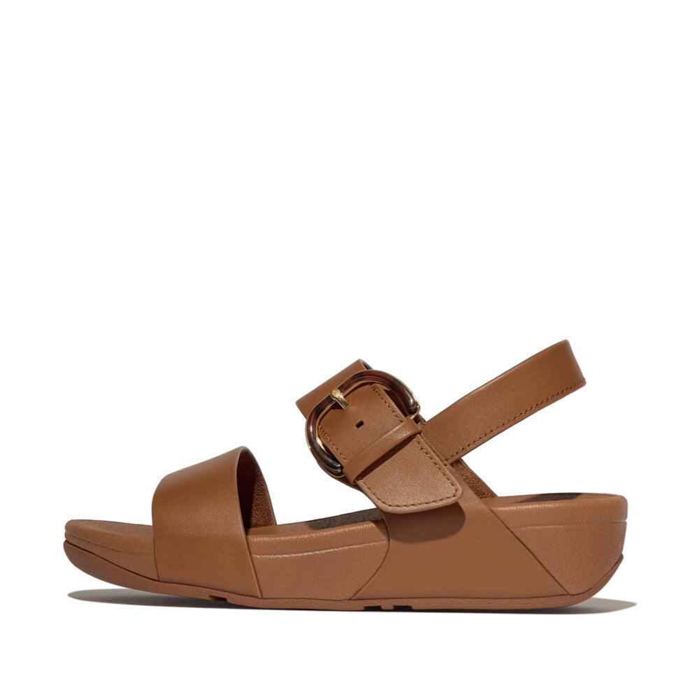 FitFlop - Lulu Resin-Buckle Leather Back-starp Sandals