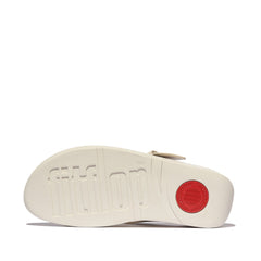 FitFlop - Lulu Resin-Buckle Leather Toe-Post Sandals