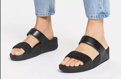FitFlop - Lulu Crystal Slide Sandals