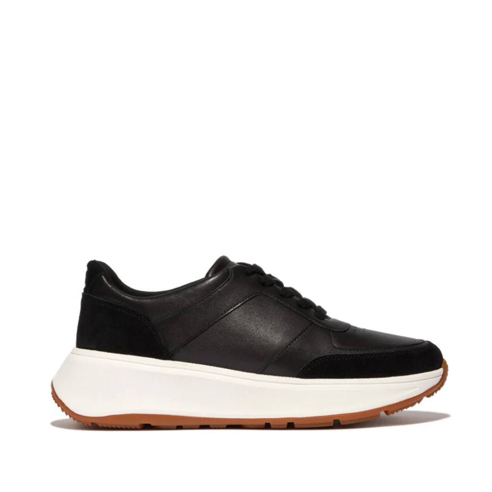 FitFlop - F-MODE Leather/Suede Flatform Trainers