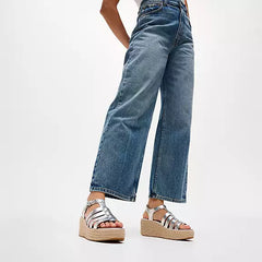 FitFlop - Platfforms Leather Espadrille Wedge Sandals