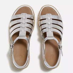 FitFlop - Platfforms Leather Espadrille Wedge Sandals