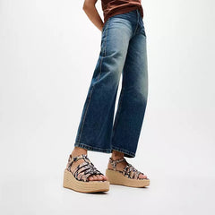FitFlop - Platfforms Leather Espadrille Wedge Sandals