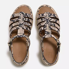 FitFlop - Platfforms Leather Espadrille Wedge Sandals