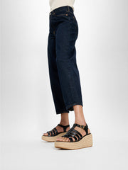 FitFlop - Platfform Espadrille Leather Fisherman Wedge Sandals