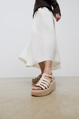 FitFlop - Platfform Espadrille Leather Fisherman Wedge Sandals