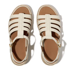 FitFlop - Platfform Espadrille Leather Fisherman Wedge Sandals