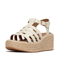 FitFlop - Platfform Espadrille Leather Fisherman Wedge Sandals