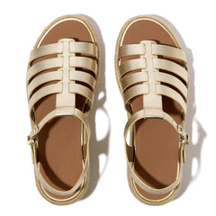 FitFlop - Platfform Espadrille Leather Fisherman Wedge Sandals