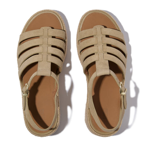 FitFlop - PLATFFORMS Espadrille Suede Fisherman Wedge Sandals